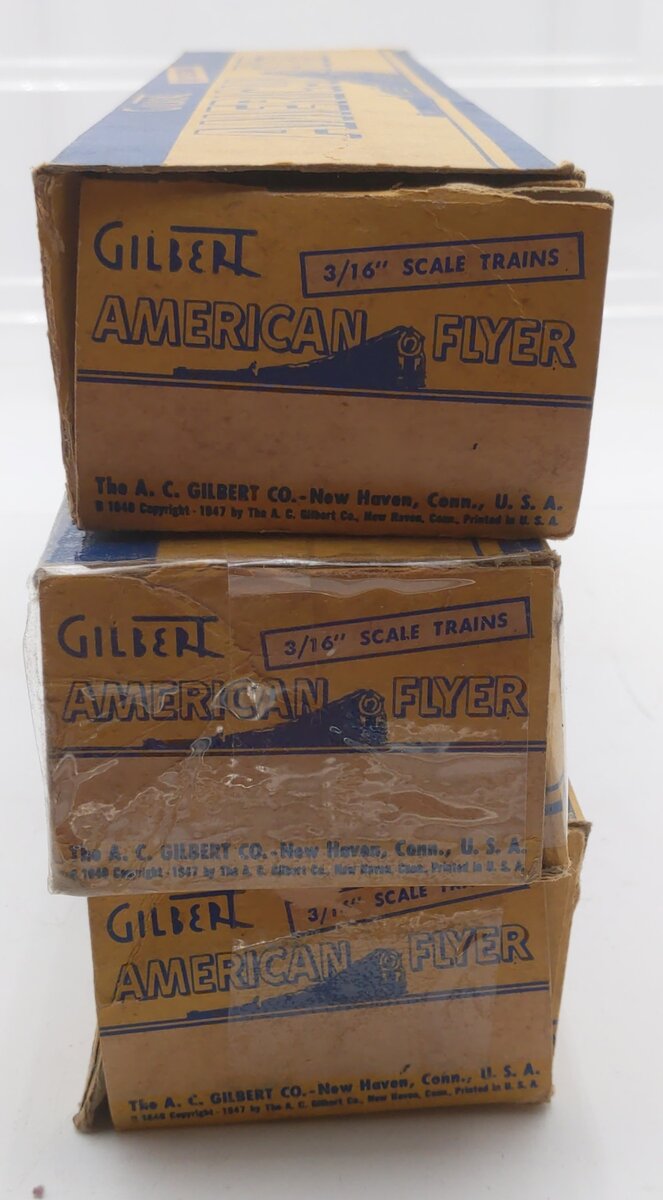 American Flyer S Post-War Passenger Cars: 652, 654 [3] VG/Box