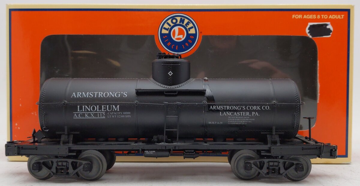 Lionel ACKX 112 O Gauge Armstrong Cork Co Tank Car #112 VG/Box