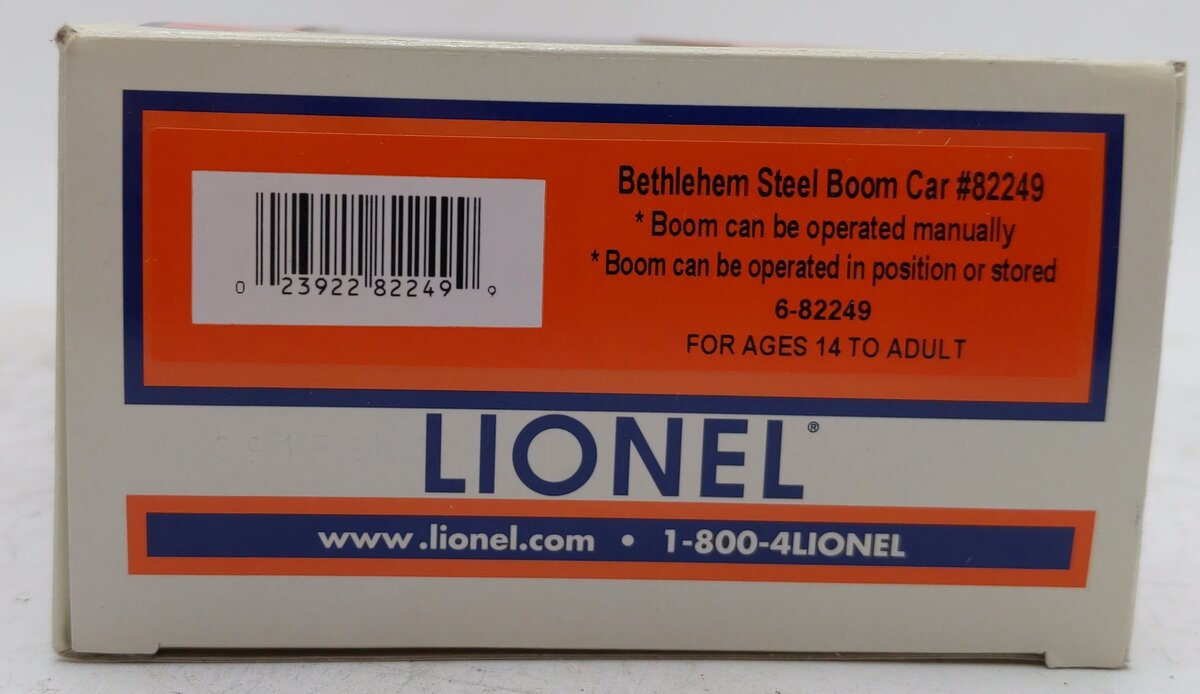 Lionel 6-82249 O Bethlehem Steel Boom Car EX/Box