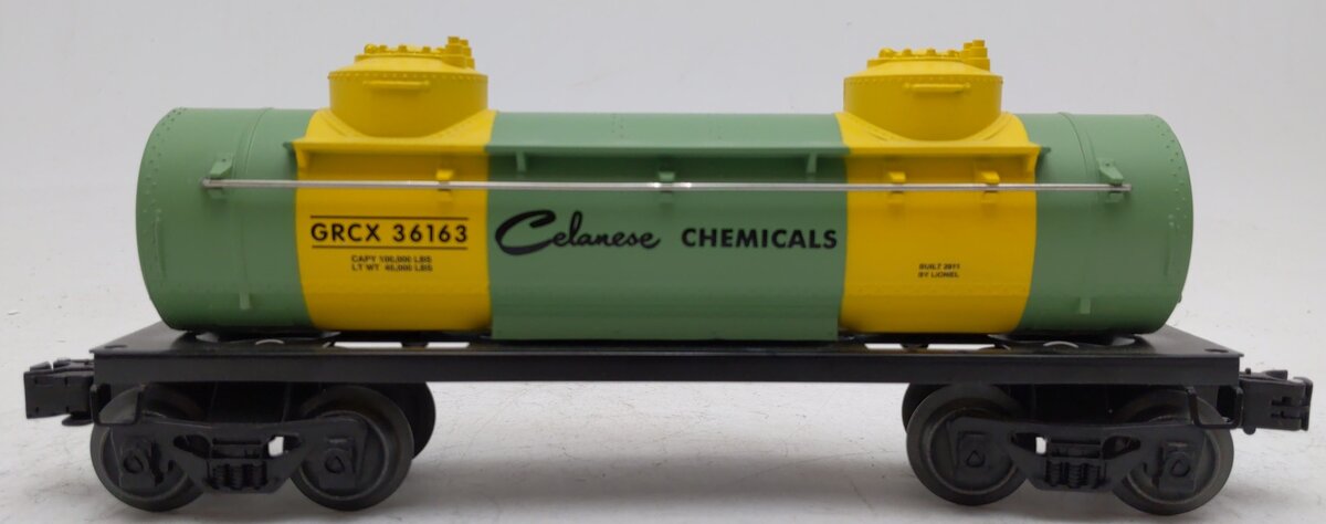 Lionel 6-36163 O Gauge Celanese 2-Dome Tank Car EX/Box