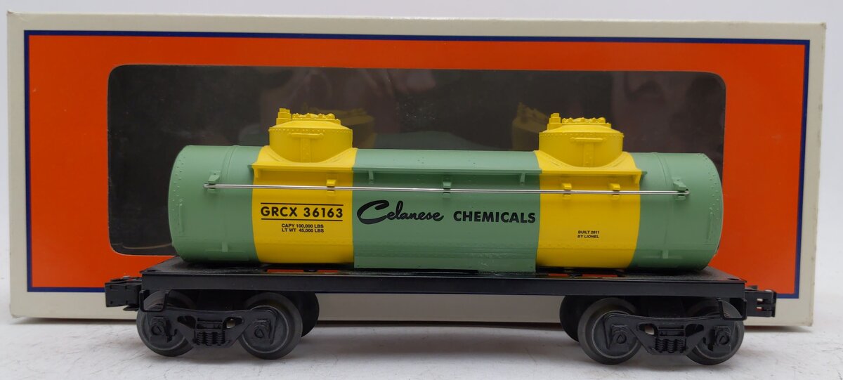 Lionel 6-36163 O Gauge Celanese 2-Dome Tank Car EX/Box