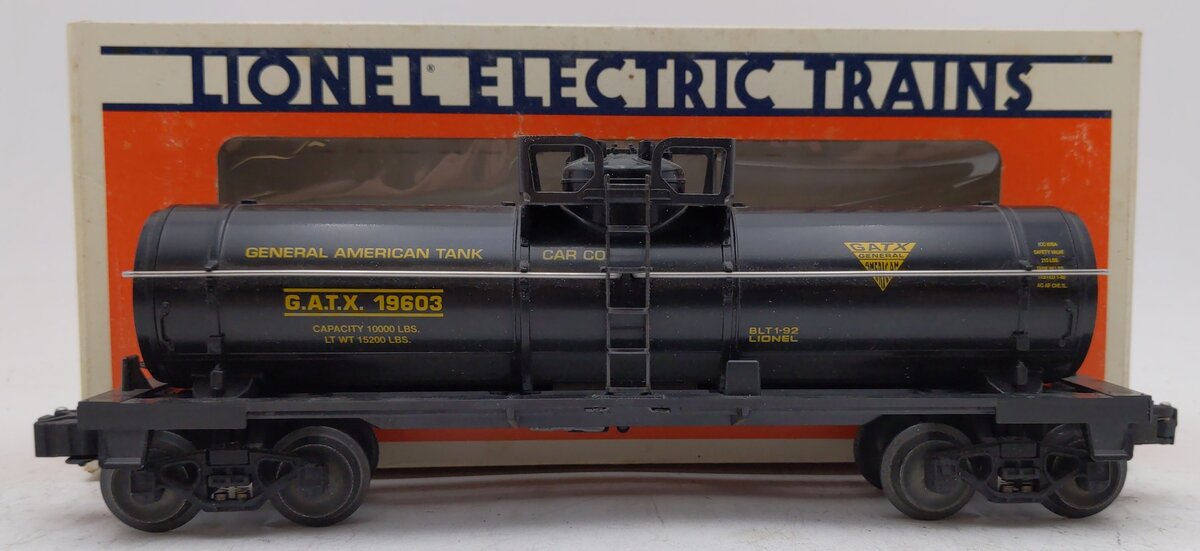 Lionel 6-19603 O Gauge GATX Single Dome Tank Car EX/Box