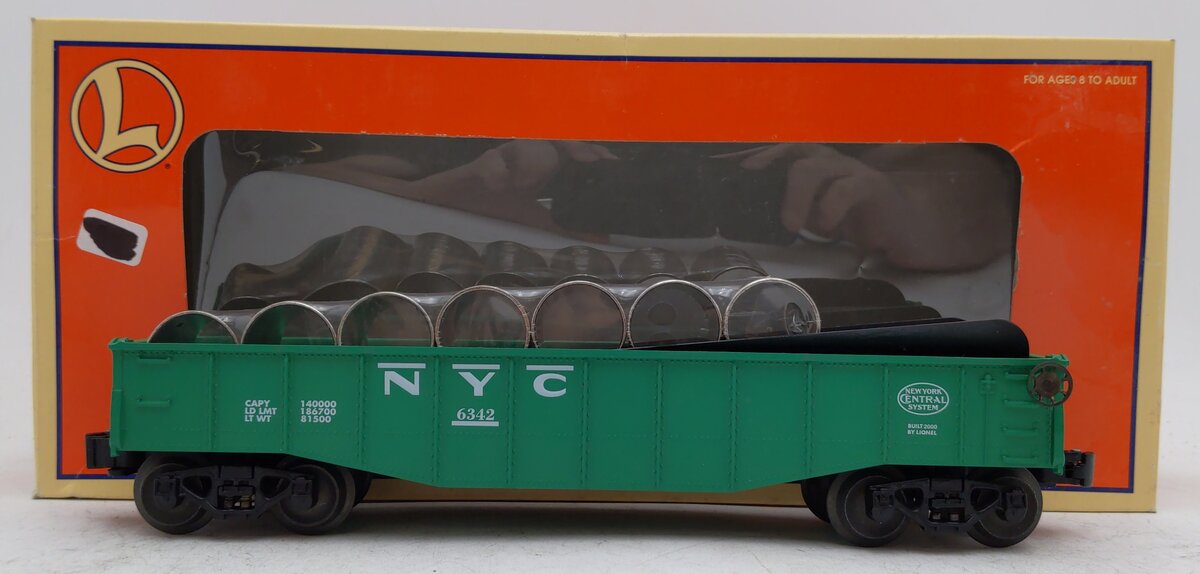 Lionel 6-19478 O Gauge New York Central Culvert Gondola Car #6342 EX/Box