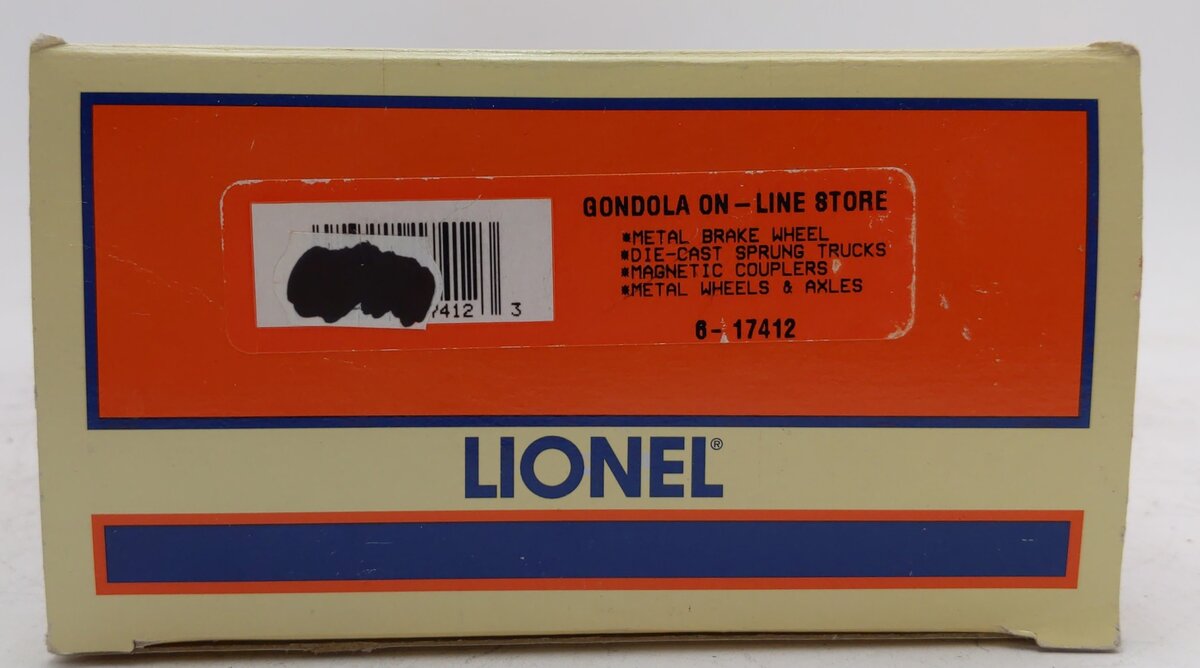 Lionel 6-17412 O Gauge On-line Store Gondola #6462 VG/Box