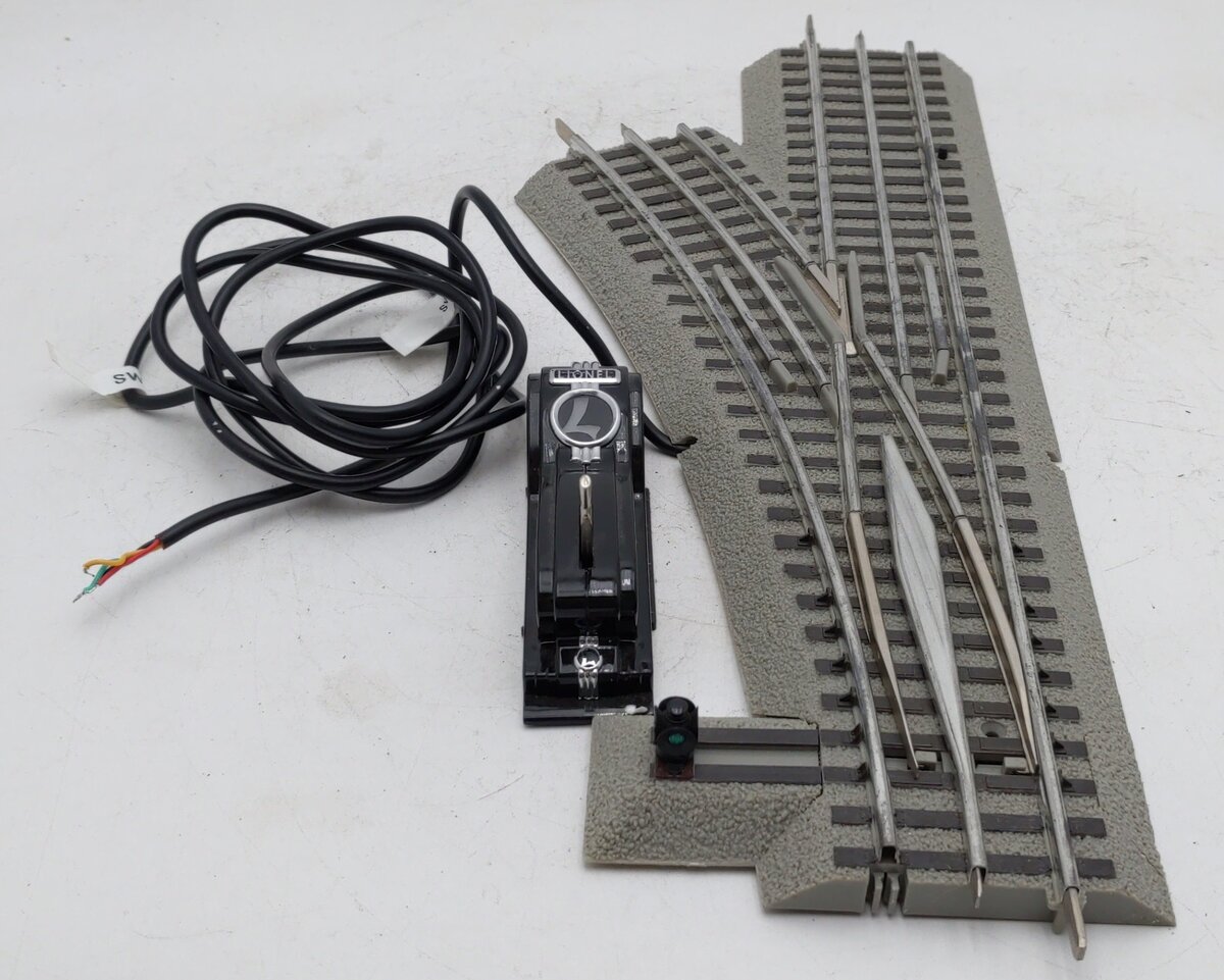 Lionel 6-12065 O Gauge O48 Left Hand Remote-Control 30° FasTrack Switch Turnout EX