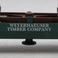 Lionel 6-26888 O Gauge Weyerhaeuser Log Dump Car #115 EX/Box