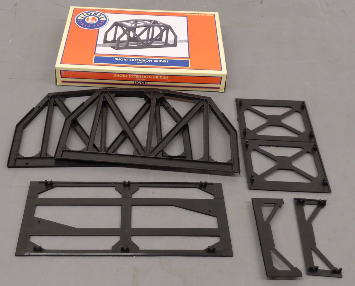 Lionel 6-62716 O Scale Short Extension Bridge Snap Together Kit EX/Box