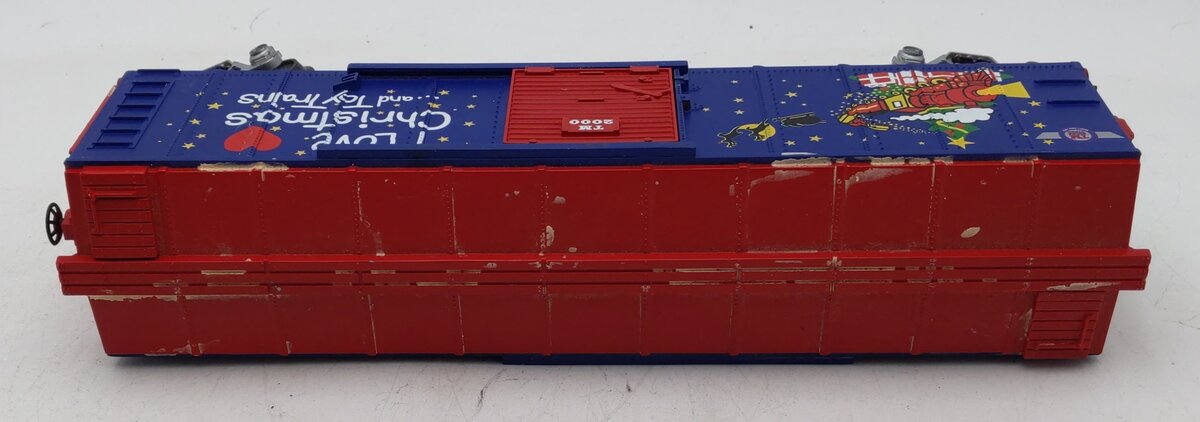 MTH 30-7451 O Gauge I Love Christmas & Toy Trains Boxcar #2000 VG