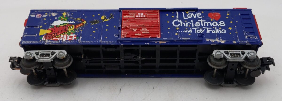 MTH 30-7451 O Gauge I Love Christmas & Toy Trains Boxcar #2000 VG