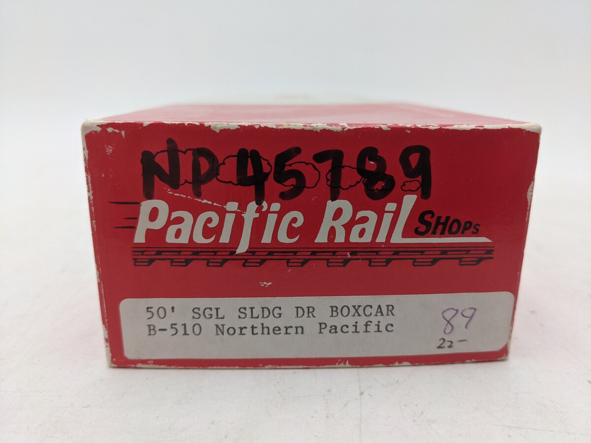 Pacific Rail B-510 S-Scale Northern Pacific 50' SGL SLDG DR Boxcar Kit #31062 EX/Box