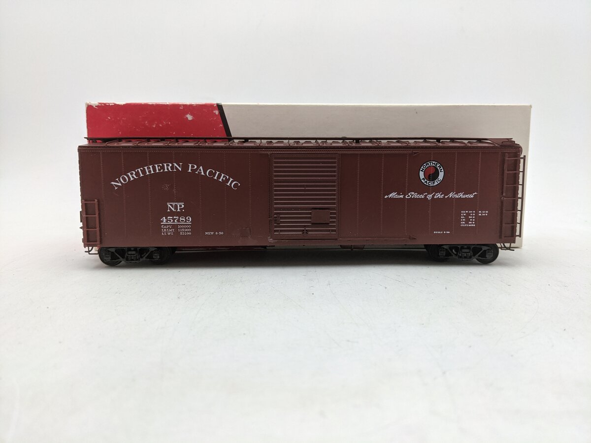 Pacific Rail B-510 S-Scale Northern Pacific 50' SGL SLDG DR Boxcar Kit #31062 EX/Box
