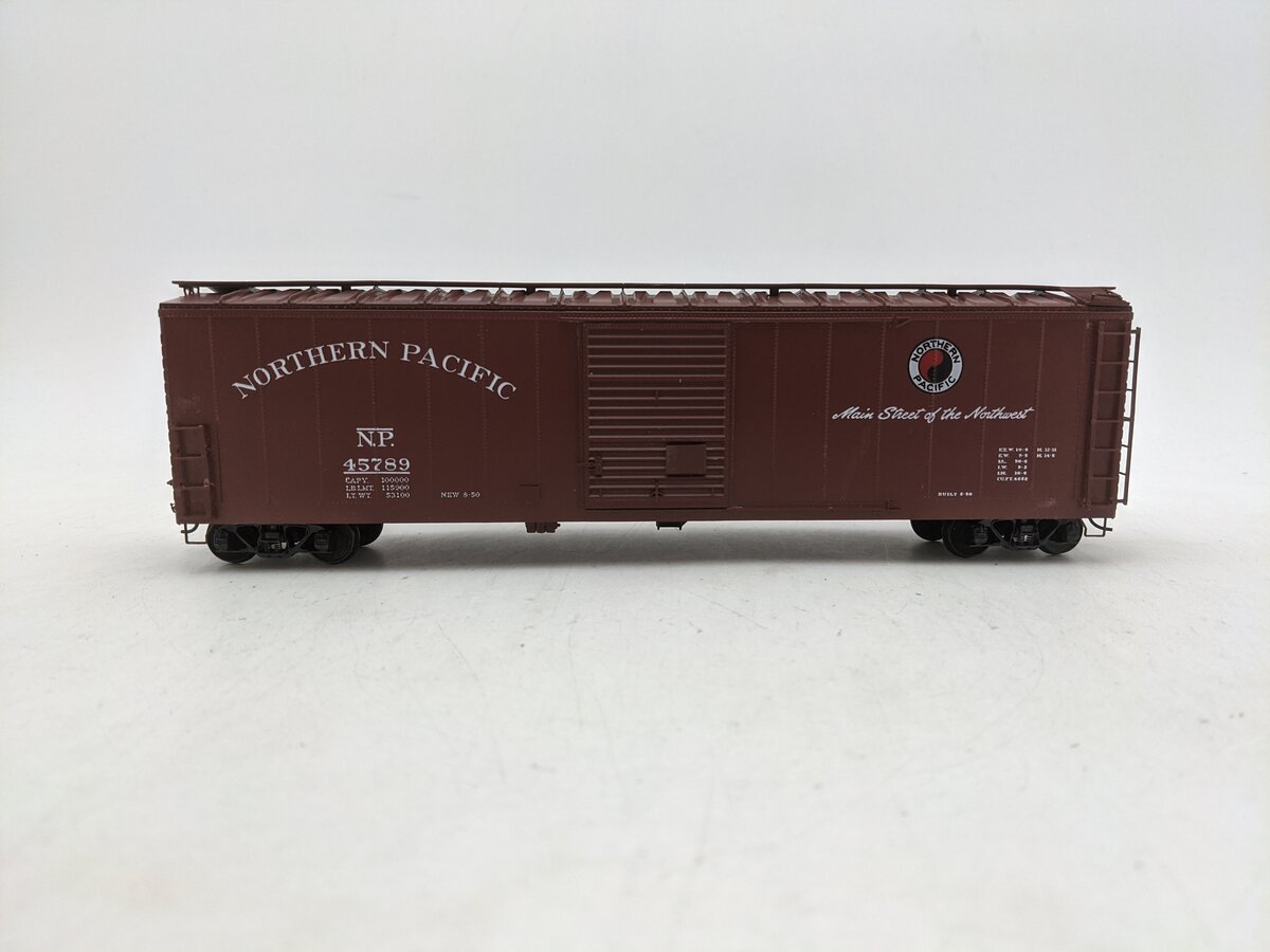 Pacific Rail B-510 S-Scale Northern Pacific 50' SGL SLDG DR Boxcar Kit #31062 EX/Box