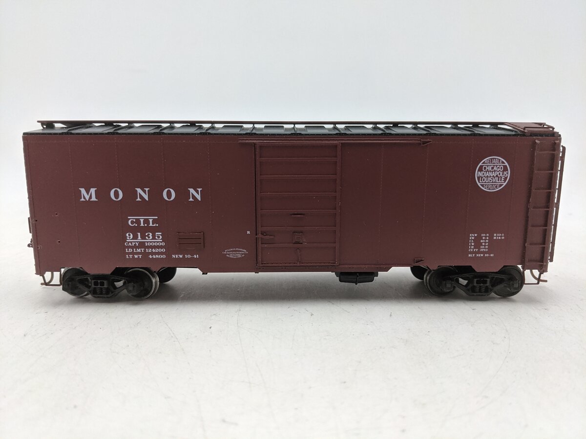 Pacific Rail S Gauge CIL Monon 40' Box Car #9135-Scale EX