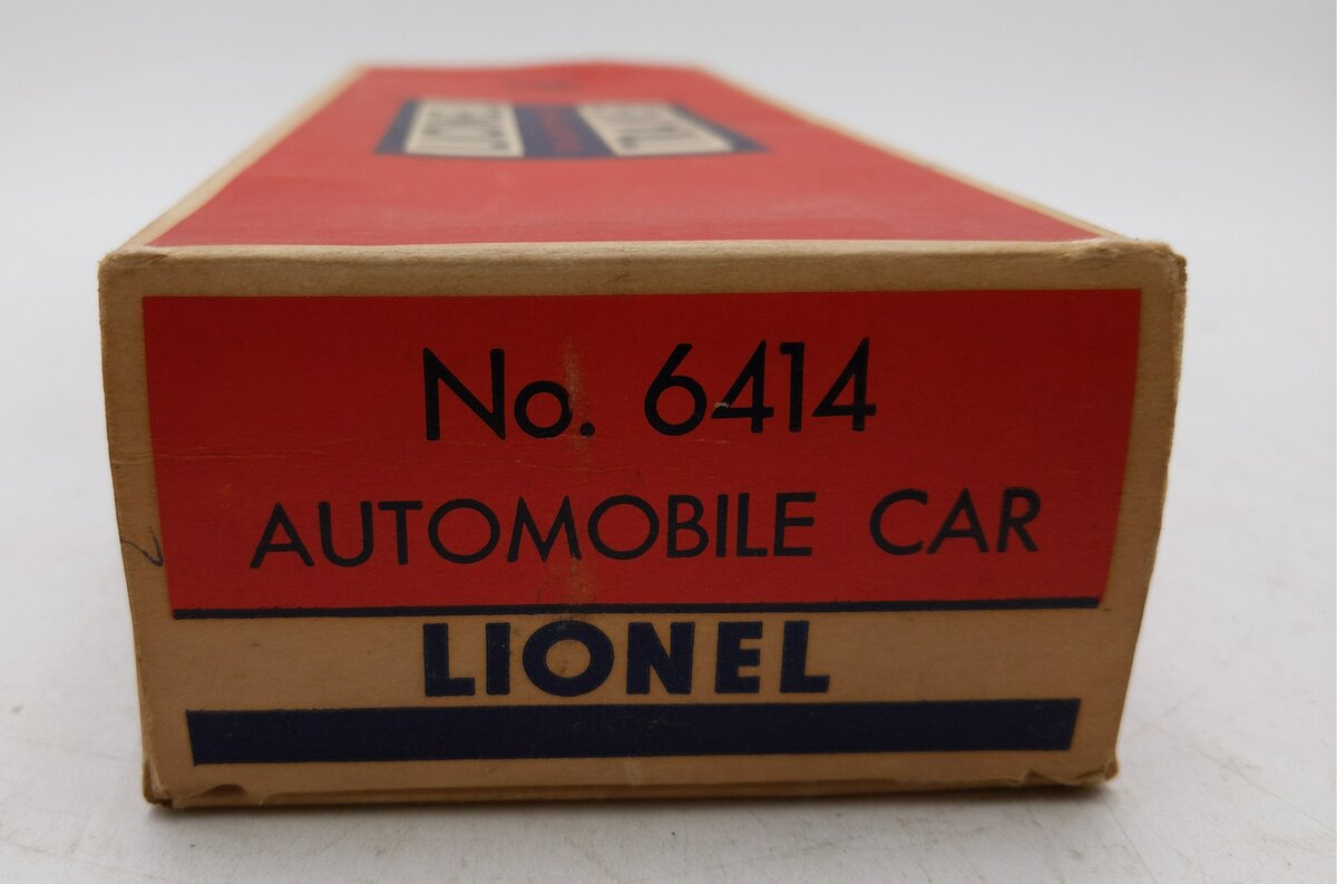 Lionel 6414 Vintage O Evans Autoloader with 4 Automobiles EX/Box