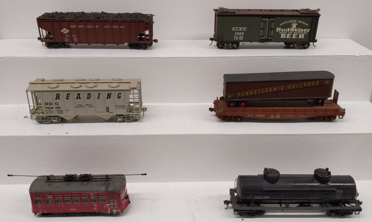 Assorted O Scale Cars 2-Rail [6] Custom Weathered