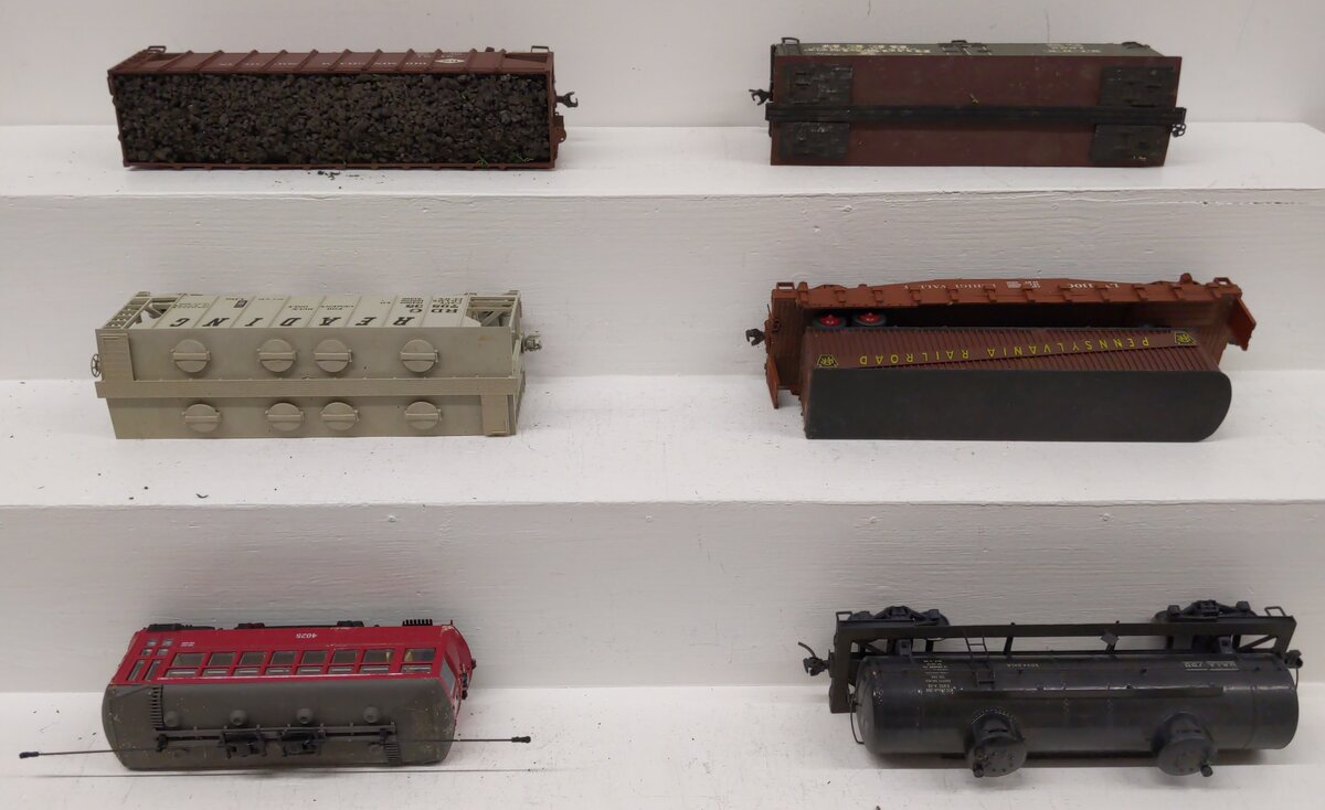 Assorted O Scale Cars 2-Rail [6] Custom Weathered