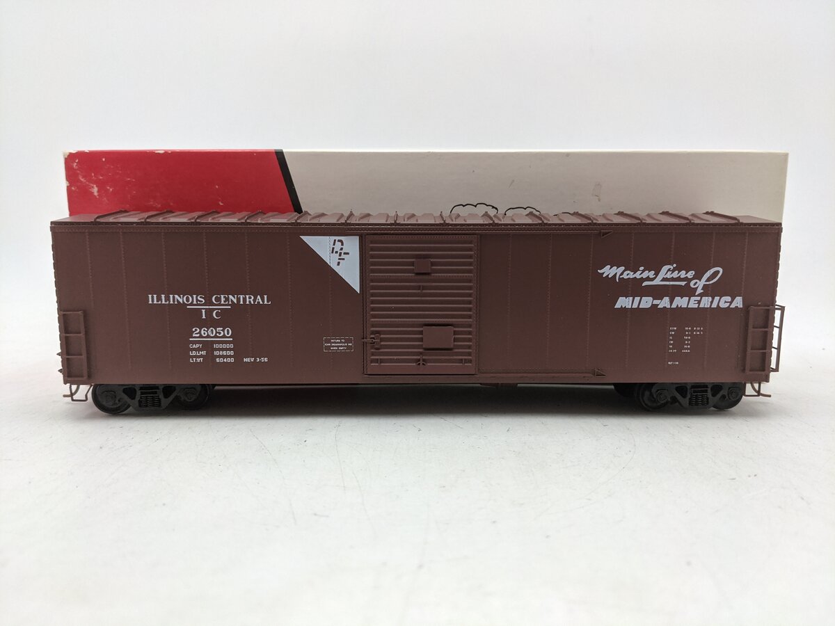 Pacific Rail B-507 S Gauge Illinois Central Boxcar #26050-Scale EX/Box