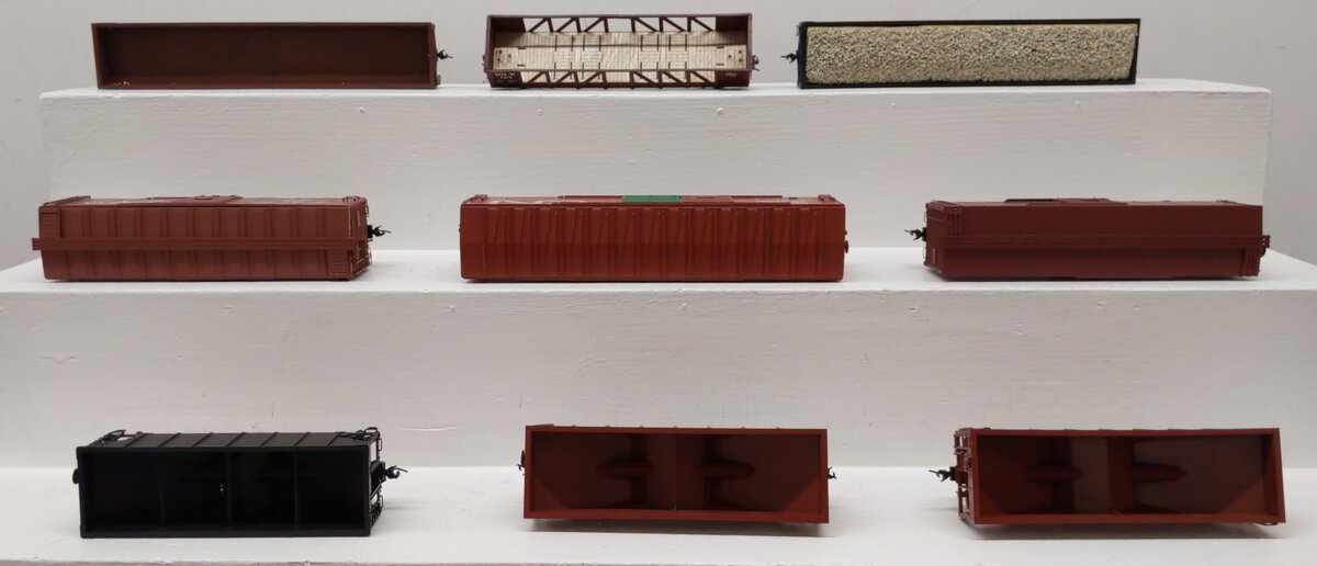 S-Helper & Precision Scale S scale Assorted Freight Cars [9] EX