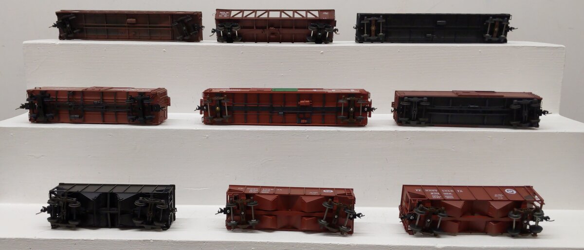 S-Helper & Precision Scale S scale Assorted Freight Cars [9] EX