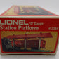Lionel 6-2256 O Non-Illuminated Station Platform EX/Box