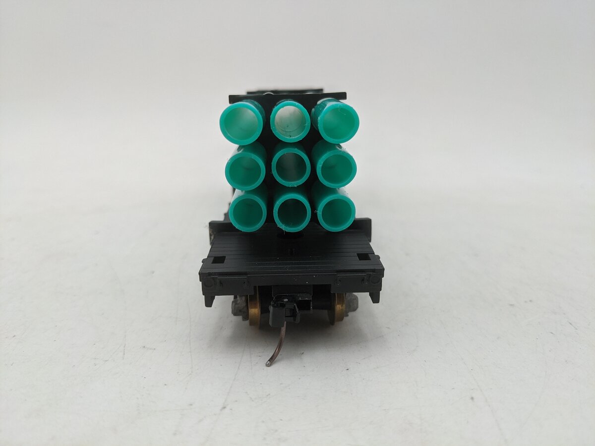 Downs Model RR FF-201H S Gauge Harvel Plastics Flatcar #18042-Scale EX