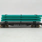 Downs Model RR FF-201H S Gauge Harvel Plastics Flatcar #18042-Scale EX