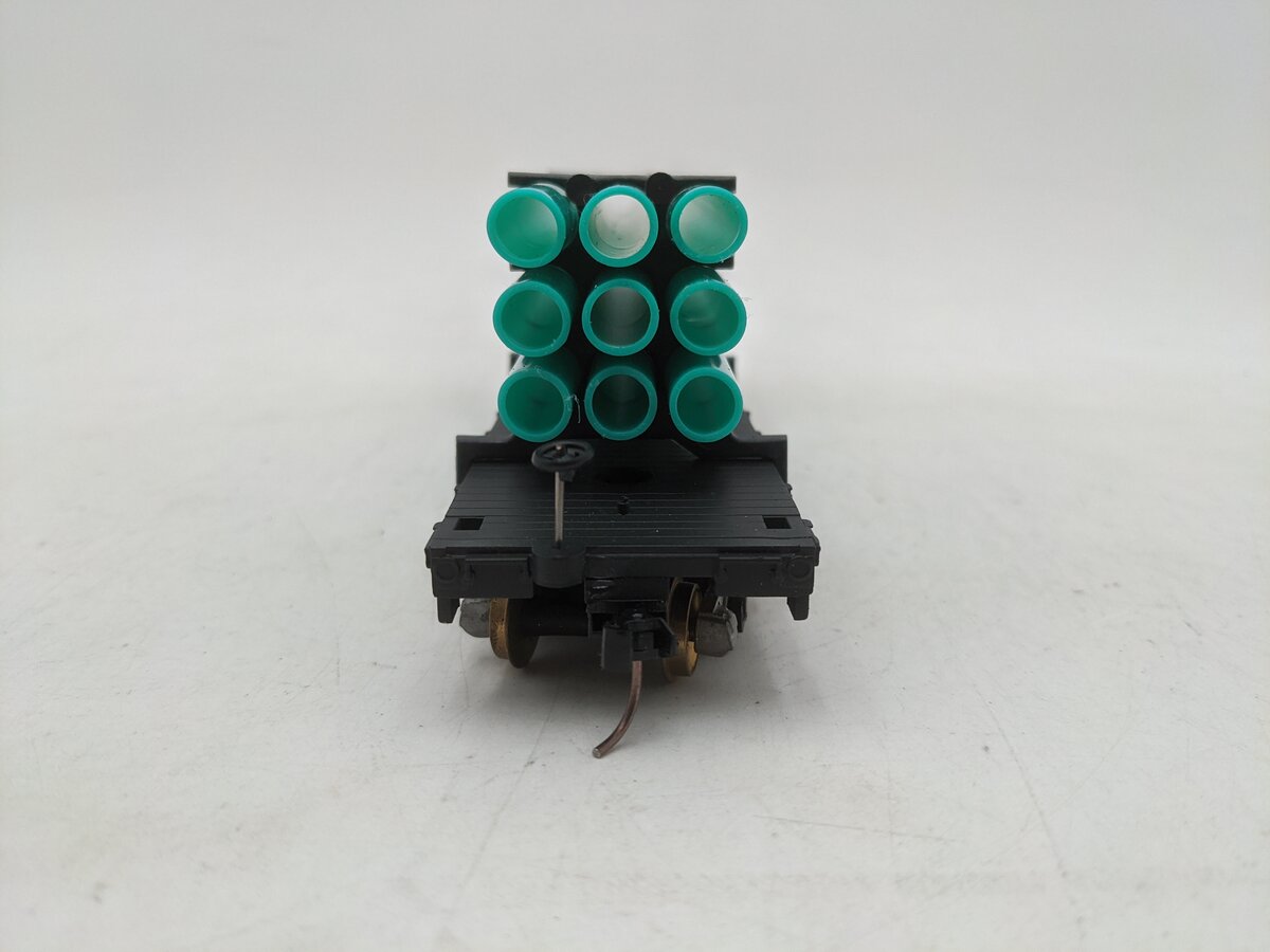Downs Model RR FF-201H S Gauge Harvel Plastics Flatcar #18042-Scale EX