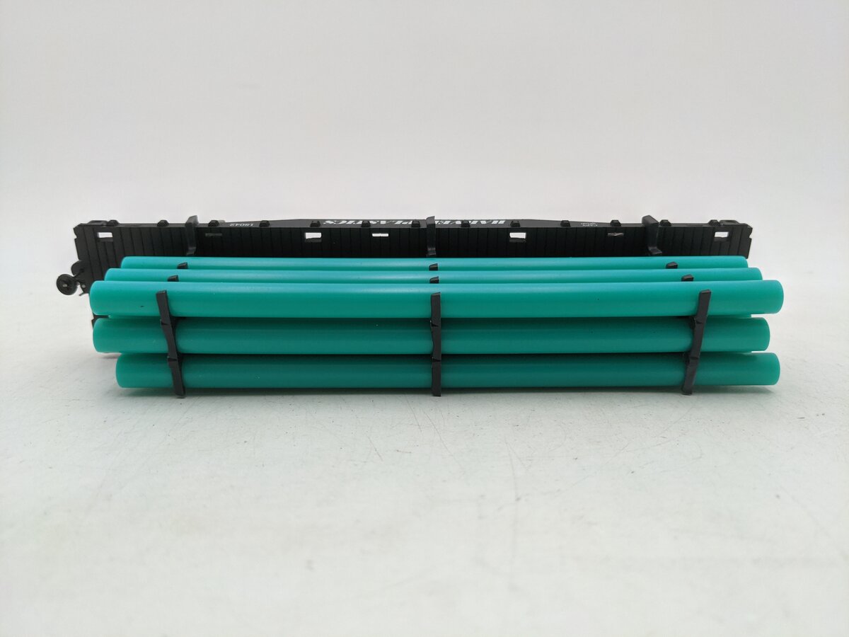 Downs Model RR FF-201H S Gauge Harvel Plastics Flatcar #18042-Scale EX