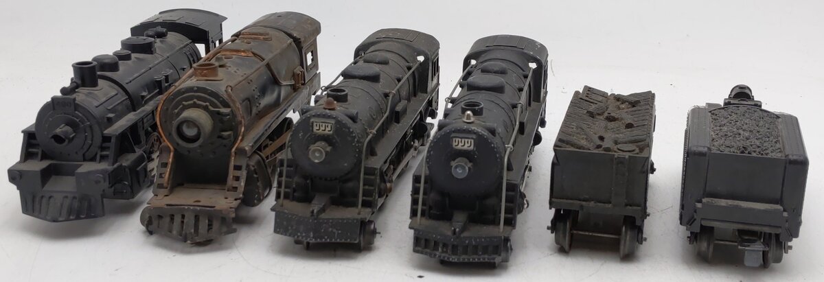 Marx/American Flyer Vintage O Steam locomotives And Tenders #999,490,999,401 [6] VG