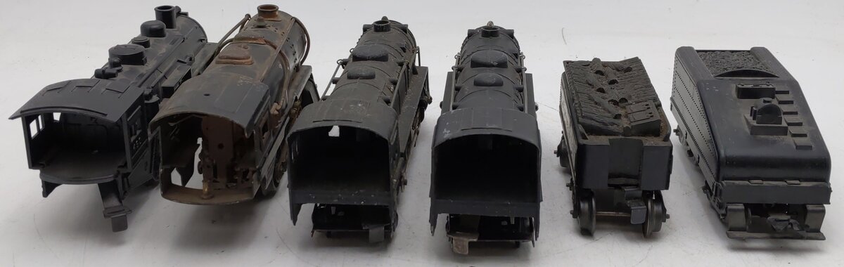 Marx/American Flyer Vintage O Steam locomotives And Tenders #999,490,999,401 [6] VG