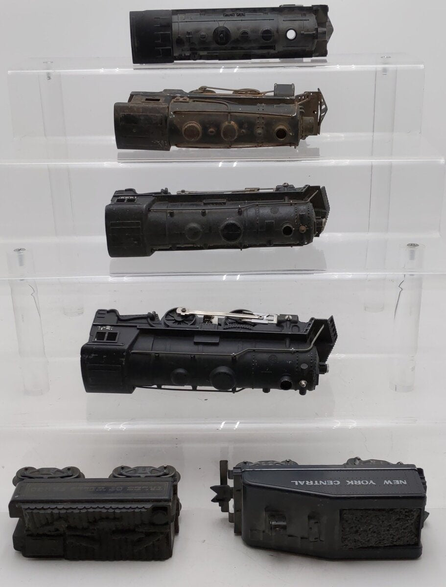 Marx/American Flyer Vintage O Steam locomotives And Tenders #999,490,999,401 [6] VG