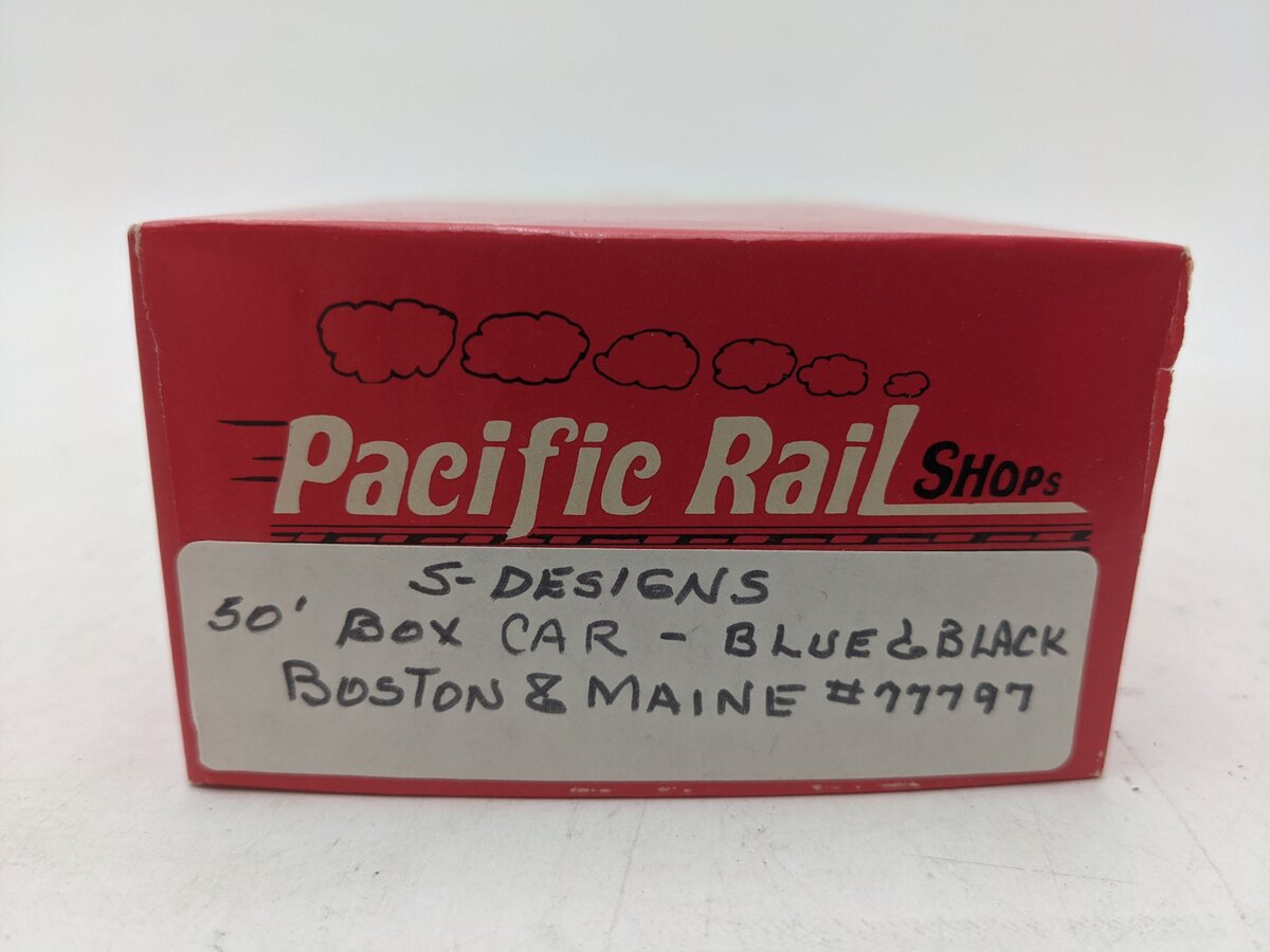 Pacific Rail S Scale Boston & Maine Boxcar #77797-Scale EX/Box