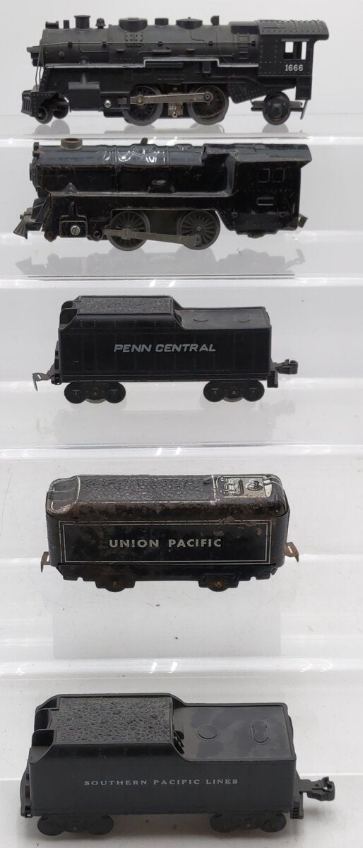 Marx/Lionel Vintage O Gauge Steam Locomotives And Tenders [5] VG