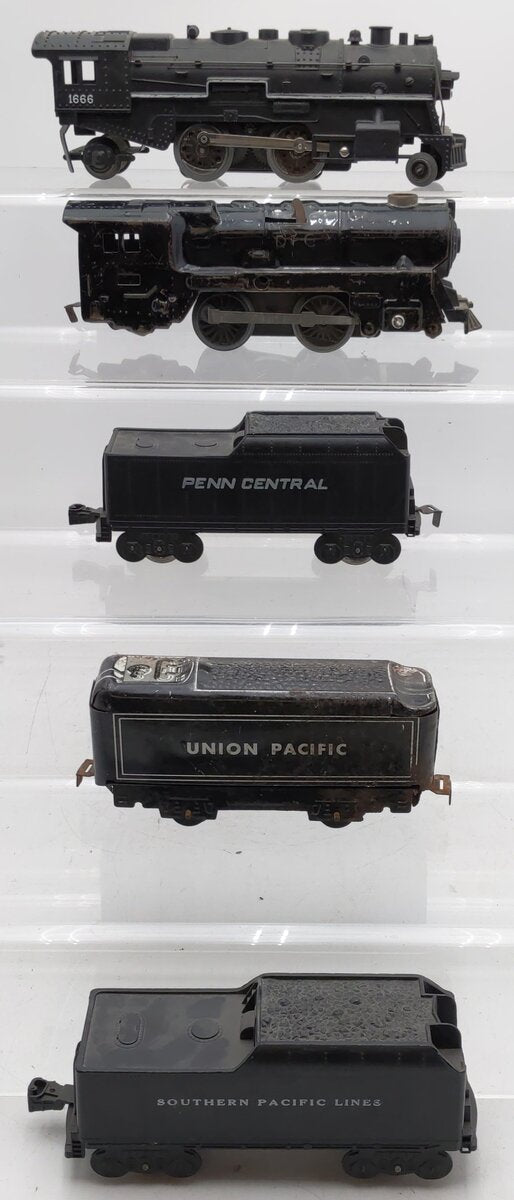 Marx/Lionel Vintage O Gauge Steam Locomotives And Tenders [5] VG