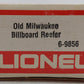 Lionel 6-9856 O Gauge Old Milwaukee Beer Billboard Reefer Car EX/Box