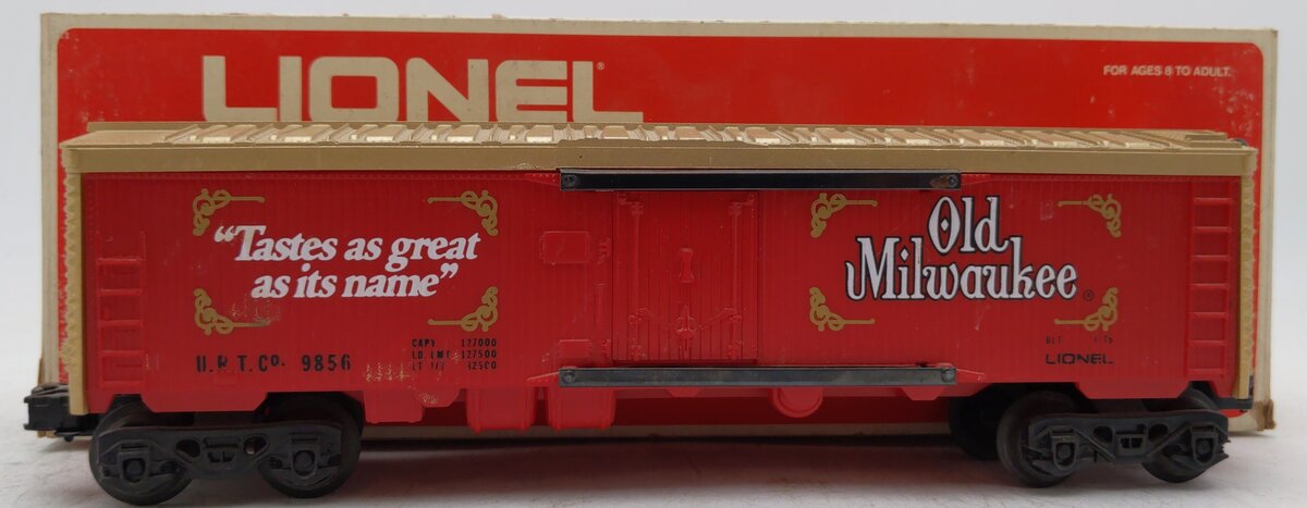 Lionel 6-9856 O Gauge Old Milwaukee Beer Billboard Reefer Car EX/Box