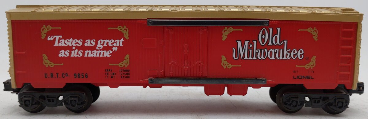 Lionel 6-9856 O Gauge Old Milwaukee Beer Billboard Reefer Car EX/Box