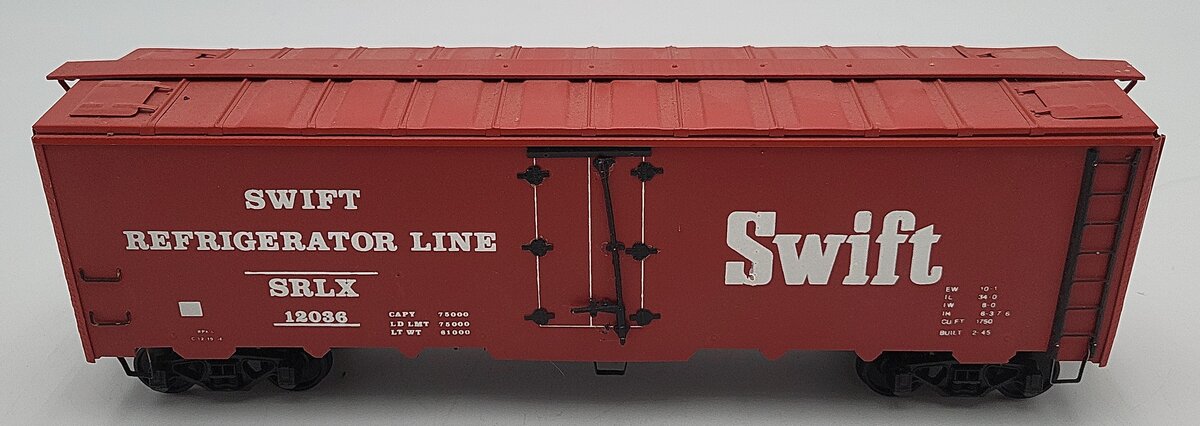 Weaver O Scale Swift Brass Sliding Boxcar #12036 2-Rail VG
