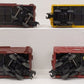 MTH O Scale Assorted Stock Cars: #15008, #23386, #130554, & #95346 [4] VG