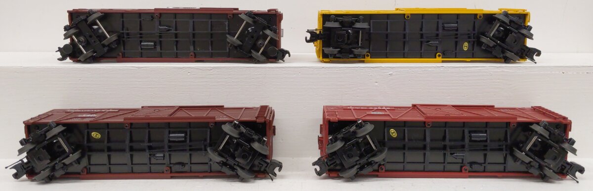 MTH O Scale Assorted Stock Cars: #15008, #23386, #130554, & #95346 [4] VG