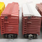 MTH O Scale Assorted Stock Cars: #15008, #23386, #130554, & #95346 [4] VG