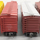 MTH O Scale Assorted Stock Cars: #15008, #23386, #130554, & #95346 [4] VG