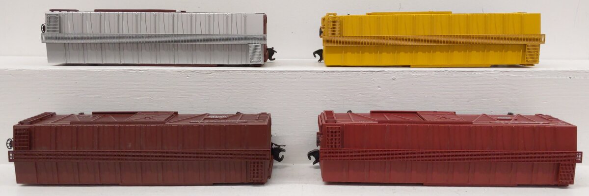 MTH O Scale Assorted Stock Cars: #15008, #23386, #130554, & #95346 [4] VG