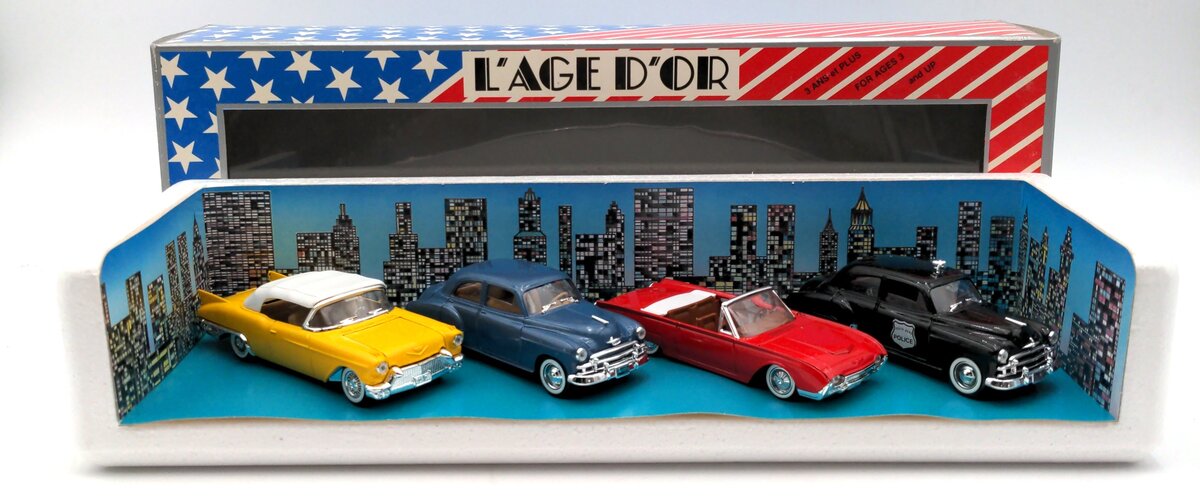Solido 1:43 Volkswagen Convertible Die-Cast Model Car Set Of 4 L'age D'or LN/Box