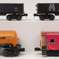MTH O Scale Assorted Freight Cars: #2062, #555100, #9768, & #9770 [4] EX