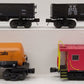 MTH O Scale Assorted Freight Cars: #2062, #555100, #9768, & #9770 [4] EX