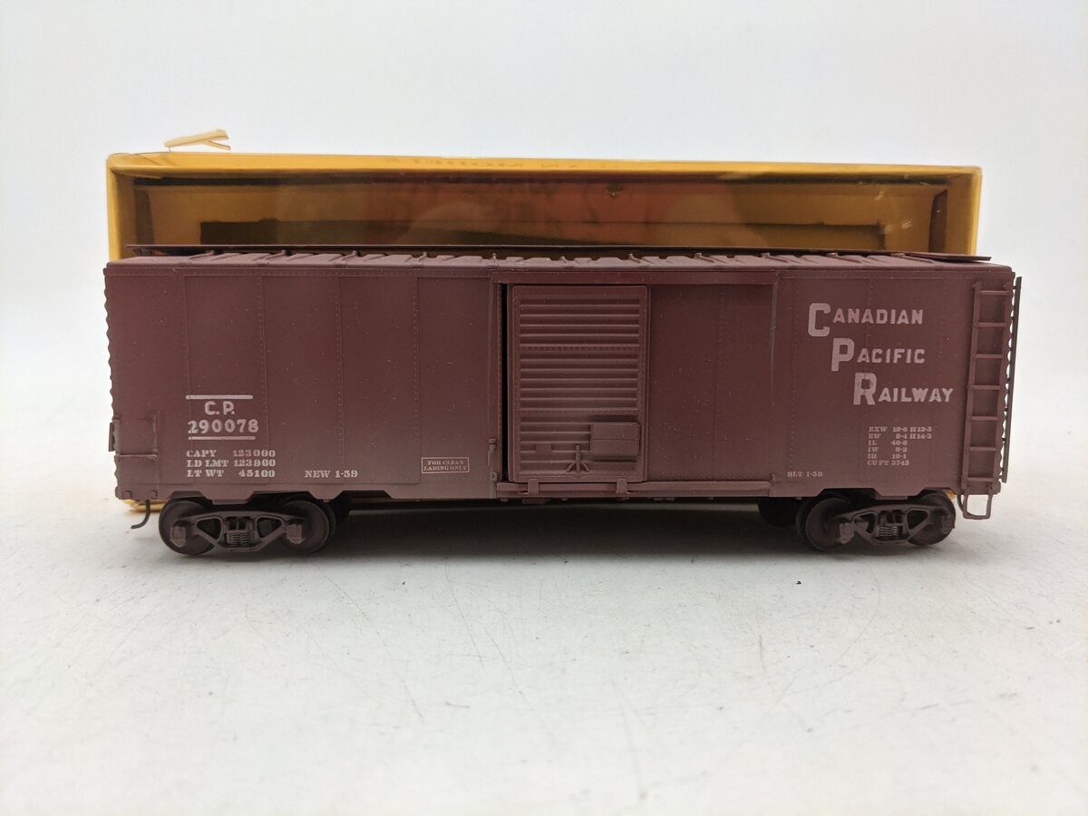 American Models 104-B S Canadian Pacific Railroad Boxcar #290078-Scale EX/Box