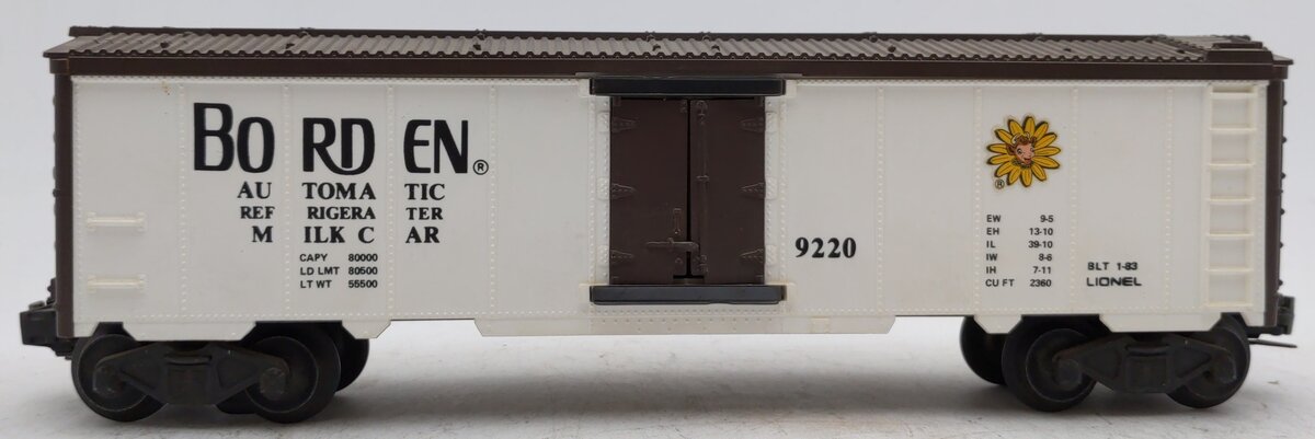 Lionel 6-9220 O Borden Operating Milk Car VG/Box