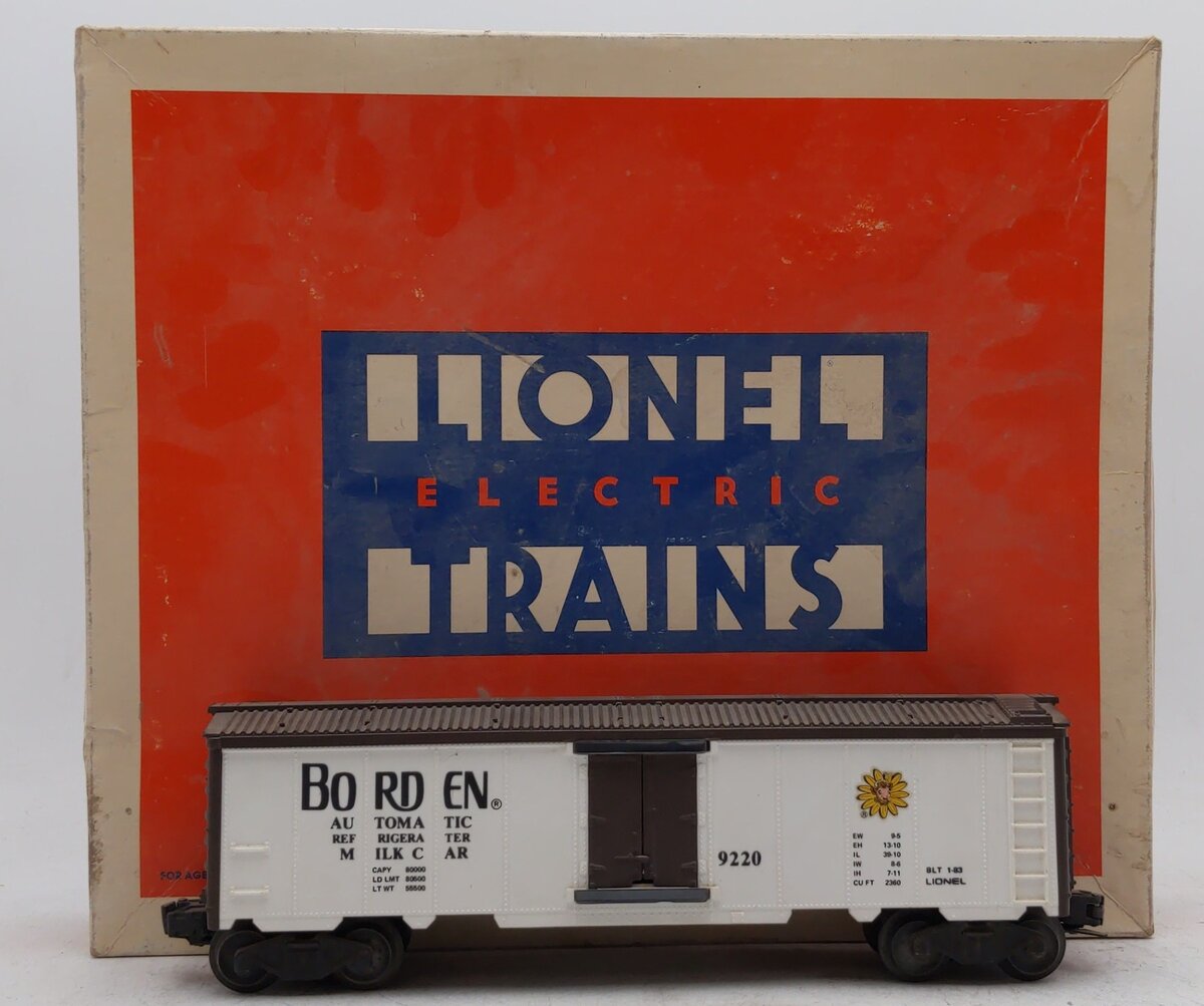 Lionel 6-9220 O Borden Operating Milk Car VG/Box