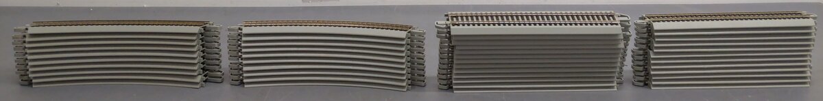Bachmann 44511/44501 HO Scale Assorted EZ Track-Straight & Curve (45) EX